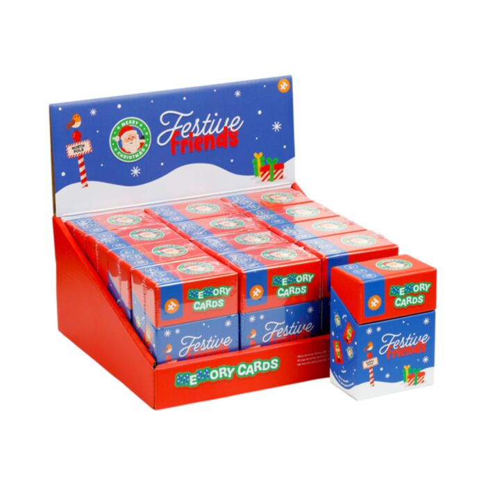 Set Juego de Cartas de Memoria Navidad Festive Friends 