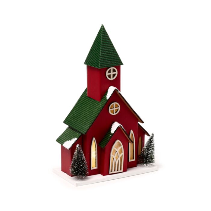 Casa Decorativa LED de Navidad Iglesia