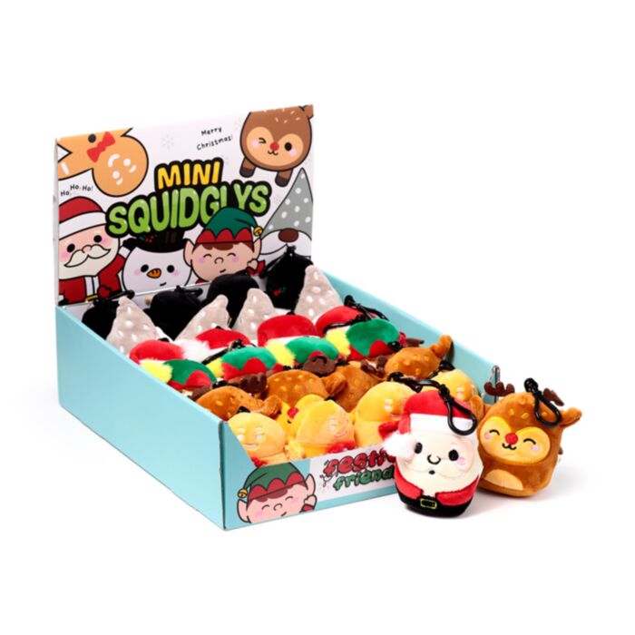 Llavero de Peluche Mini Squidglys Navidad Amigos Festivos