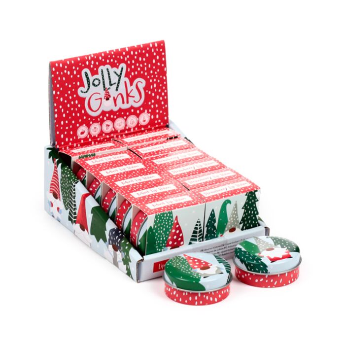 Bálsamo Labial en Lata Navidad Gnomo Jolly Gonk