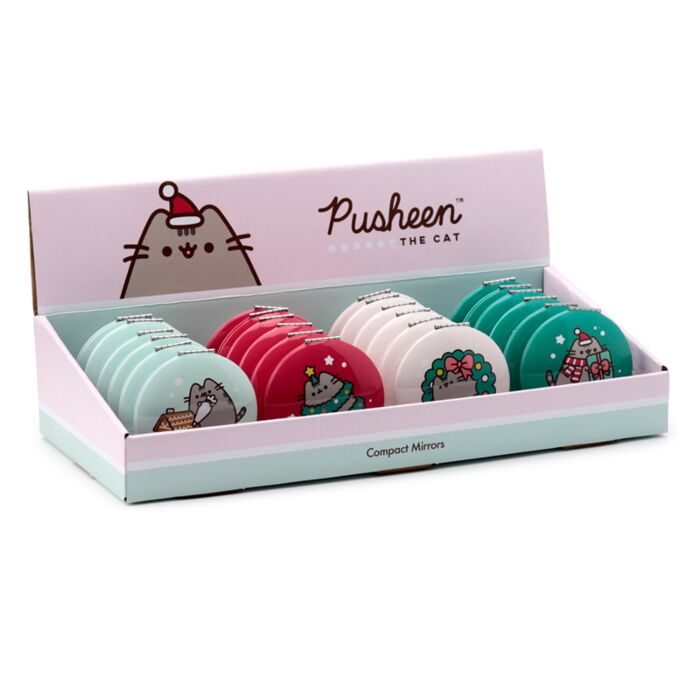 Espejo de Bolsillo Navidad Gato Pusheen Navideño