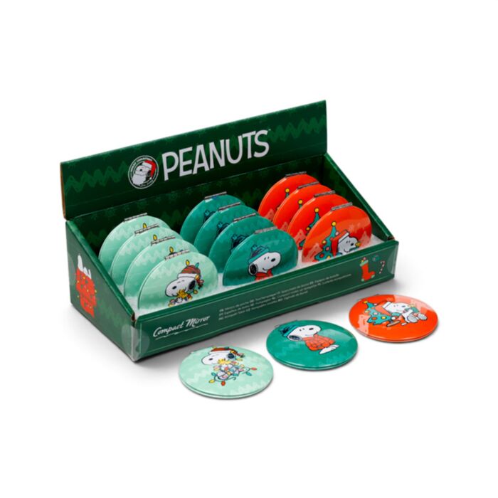 Espejo de Bolsillo Navidad Peanuts Snoopy & Woodstock 