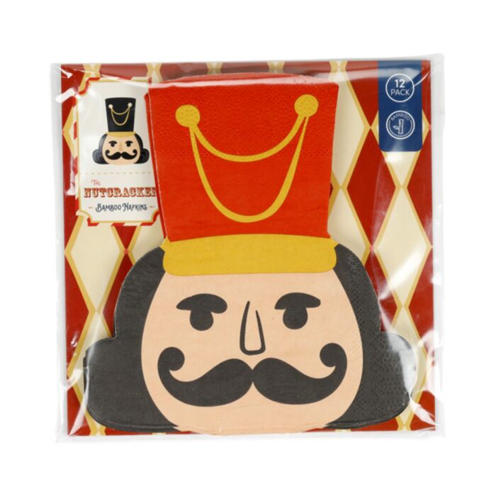 Paquete de 12 servilletas de Papel Navidad Cascanueces 