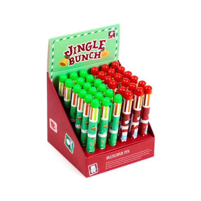 Bolígrafo Multicolor con 6 Colores Navidad Jingle Bunch