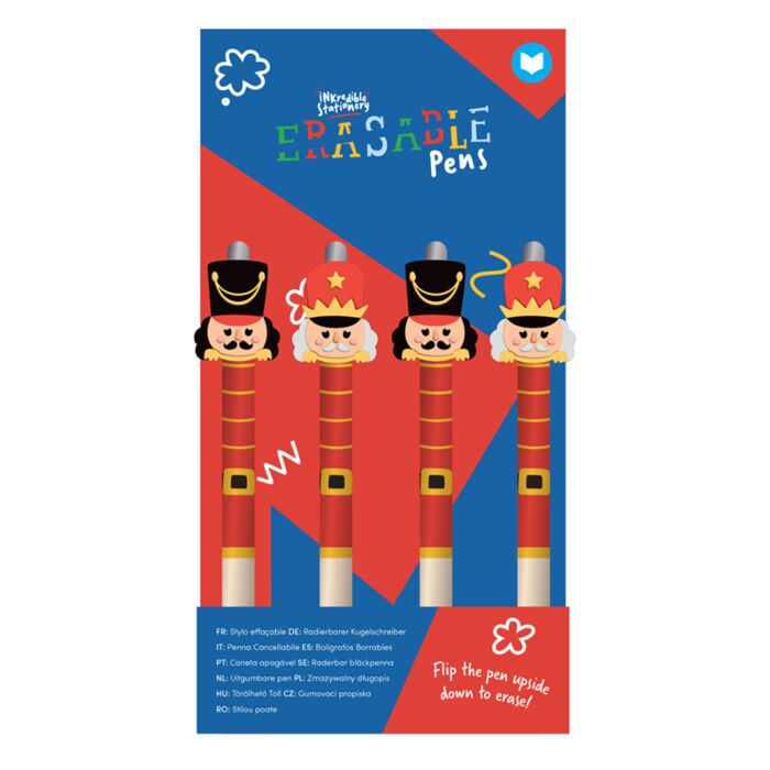 Bolígrafo Borrable Inkredible Tope de Silicona Navidad Cascanueces Festive Friends