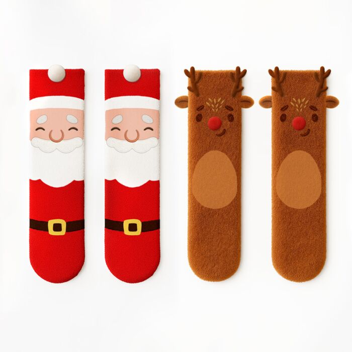 Calcetines Suaves Navidad Festive Friends  