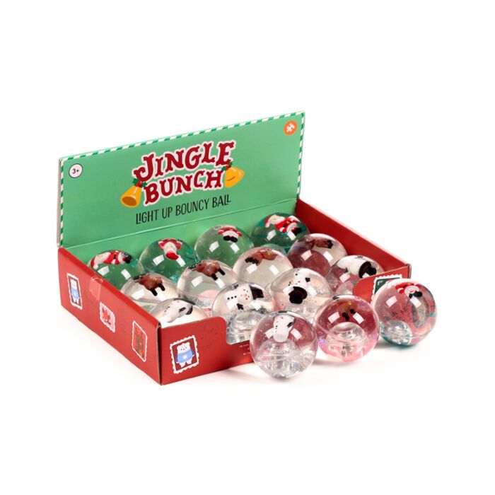 Pelota de Juguete con Luz LED Saltarina Navidad Jingle Bunch