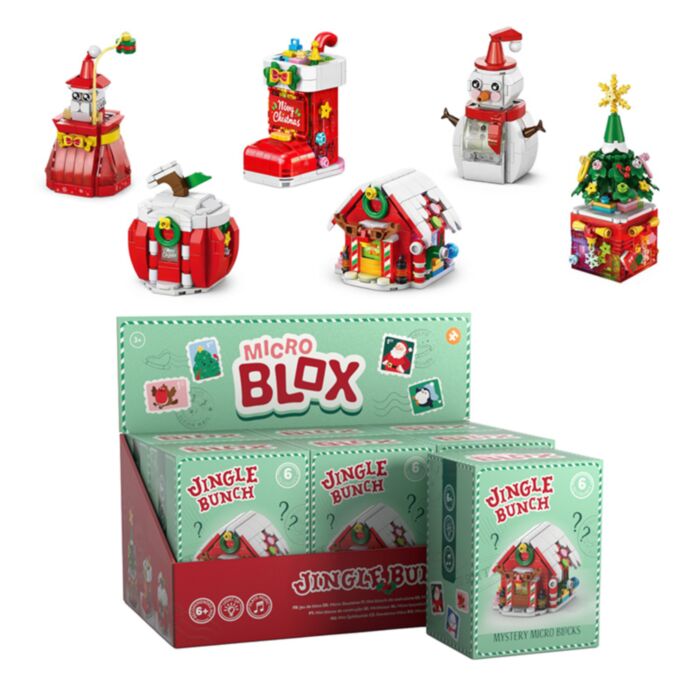 Kit de Bloques de Construcción Micro Blox Jingle Bunch Navidad 