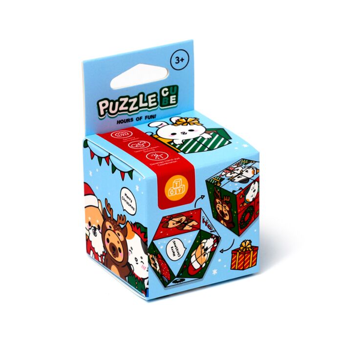 Cubo Puzzle Navidad Animales Adorables Adoramals