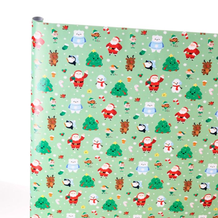 Rollo de Papel de Envolver Navidad Gingle Bunch