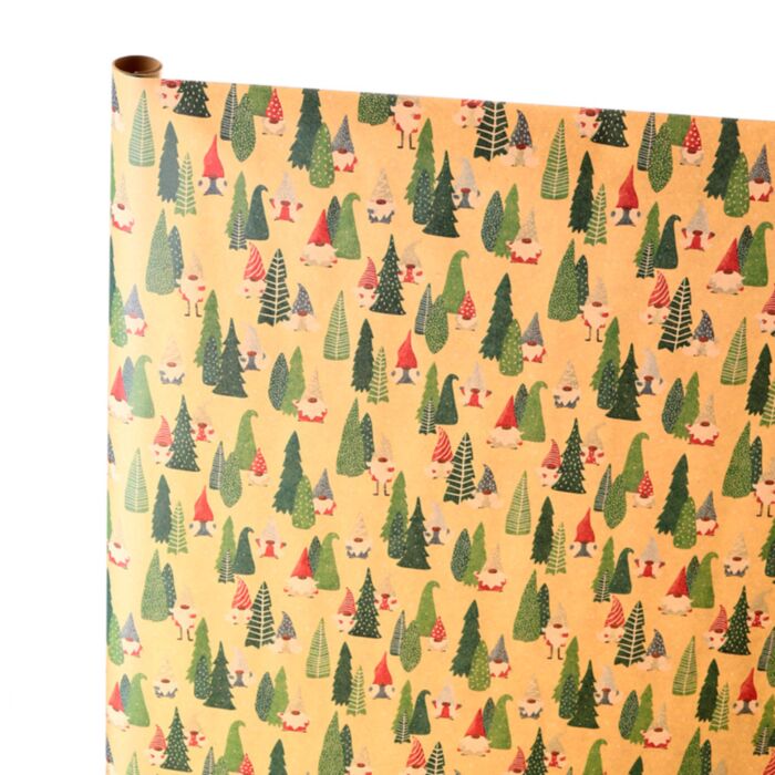 Rollo de Papel de Envolver Navidad Gnomo Jolly Gonk 