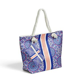 Bolsa de Playa de Tela Mandala Azul 