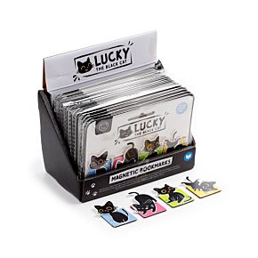 Set de Marcapáginas Magnéticos Gato Negro Lucky The Black Cat
