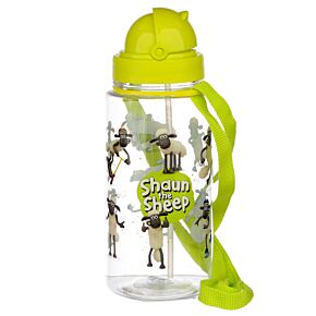 Botella de Agua Infantil con Pajita Oveja Shaun 450ml