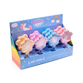 Cepillo de Pelo con Purpurina y Forma de Estrella Unicornio Mágico