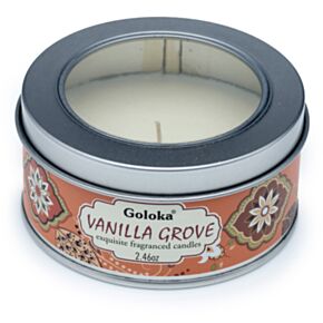 Vela de Cera en Lata Goloka Vainilla