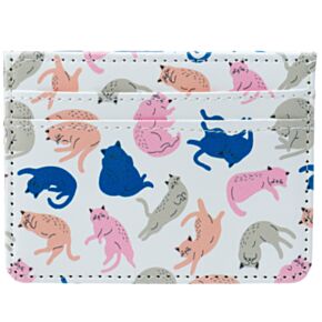 Tarjetero con Protección RFID Contacless de Tela Vida de Gato