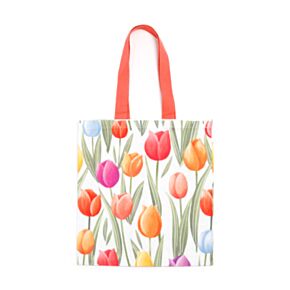 Tote Bag Reutilizable Tulips Tulipanes 
