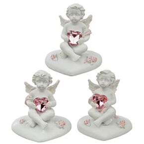 Figura Ángel Corazón de la Rosa Querubín Paz del Cielo