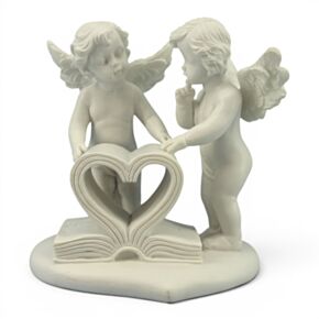 Figura Querubín con Libro del Amor 