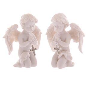 Figura Ángel Ángel Querubín Rezando con Cruz