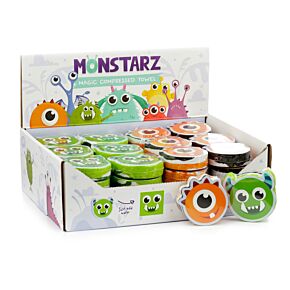 Toalla Comprimida de Viaje Monstruos Monstarz Toalla Comprimida de Viaje Monstruos Monstarz