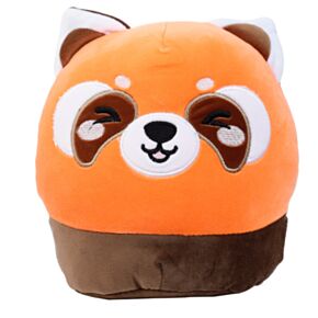 Cojín de Peluche Squidglys El Panda Rojo Ru Adoramals Salvajes Adoramals