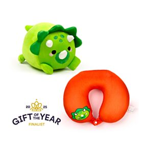 Almohada de Viaje y Peluche 2 en 1 Swapseazzz Dinosaurio Adorasaurs