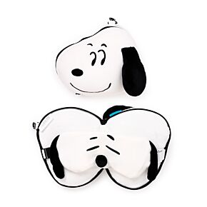 Almohada de Viaje con Antifaz Relaxeazzz Peanuts Snoopy