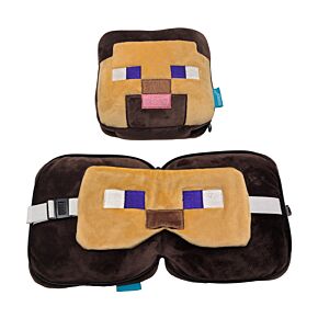Almohada de Viaje con Antifaf Relaxeazzz Steve de Minecraft