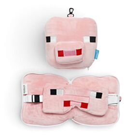 Almohada de Viaje con Antifaz Relaxeazzz Cerdo de Minecraft 