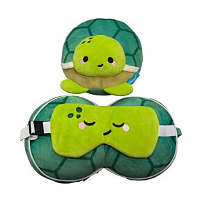 Almohada de Viaje con Antifaz Relaxeazzz Tortuga Adoramals 
