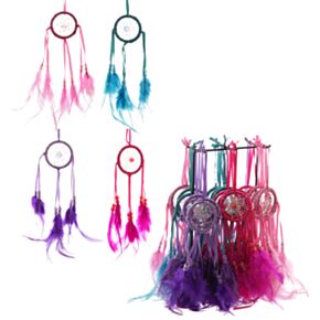 Atrapasueños Brillantes con Plumas Mini Aro 5cm