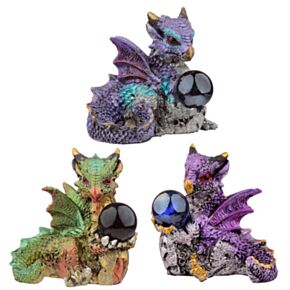 Figura Dragón de Elementos Bola de Cristal y Visión