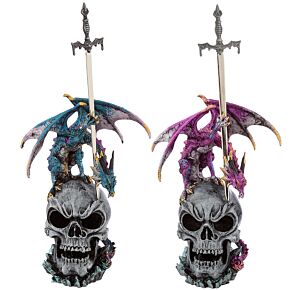 Figura Dragón Dragón Leyenda Oscura-Señor de Espada y Calavera Figura Dragón Dragón Leyenda Oscura-Señor de Espada y Calavera
