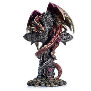 Dragón Leyendas Oscuras Dragón Guardian del Tesoro y Cruz Celta