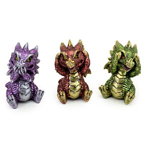 Set de 3 Figuras de Dragón Bebés Dragón de los Elementos Set de 3 Figuras de Dragón Bebés Dragón de los Elementos