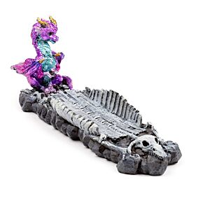 Quemador de Incienso Bebé Dragón de los Elementos y Huesos