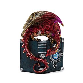 Figura de Dragón Pesadilla Encantada Dragón de Fuego Libro que Todo lo Ve