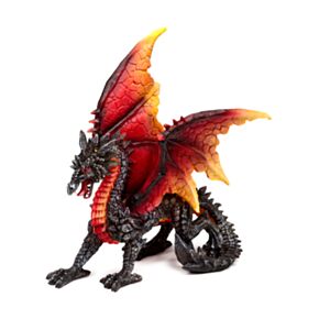 Dragón Leyendas Oscuras Protector de la Noche Dragón de Fuego Obsidiana