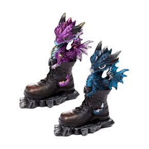 Figura Dragón Bebé Adorable en Bota Antigua
