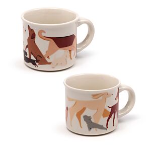 Set de 2 Tazas de Café de Porcelana Perro Barks Set de 2 Tazas de Café de Porcelana Perro Barks