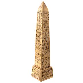 Figura Egipto Obelisco Egipcio Dorado