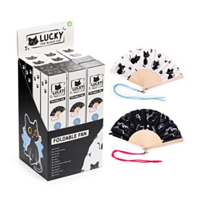 Abanico Gato Negro Lucky The Black Cat 
