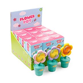 Ventilador Portátil  Recargable forma Maceta de Flores