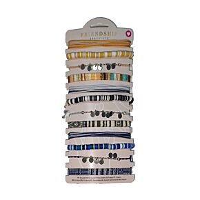 Pulsera Boho tejida con dijes