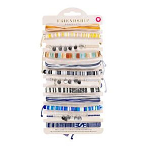 Pulsera Boho tejida con dijes