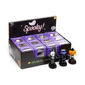 Muñeco Solar Spooky Espeluznante Frankenstein, Esqueleto y Cabeza de Calabaza 