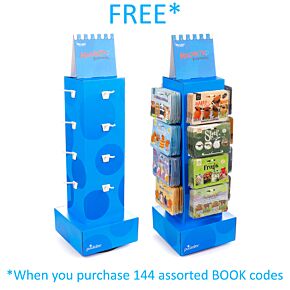 Expositor FSDU Giratorio de 16 Ganchos para Marcapáginas Magnéticos