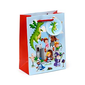 Bolsa de Regalo Caballeros y Dragones Mediana
